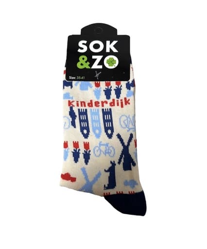 Kinderdijk Molens – Wit/Blauw