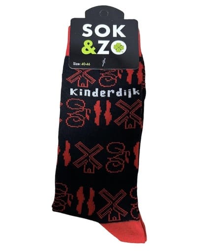 Kinderdijk Molens – Zwart/Rood