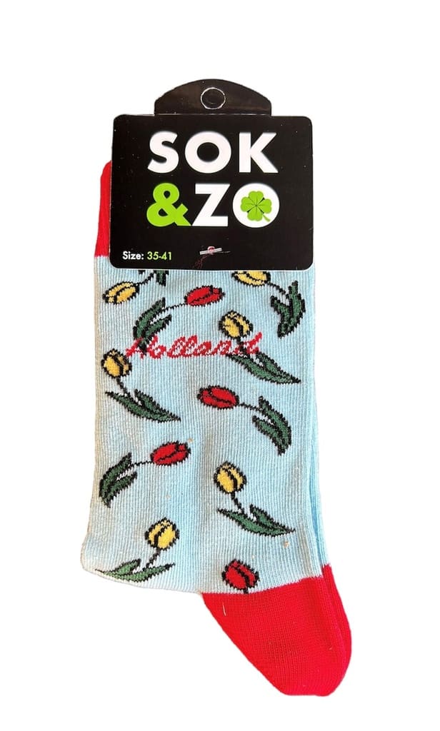 Tulpen – Babyblauw/Rood