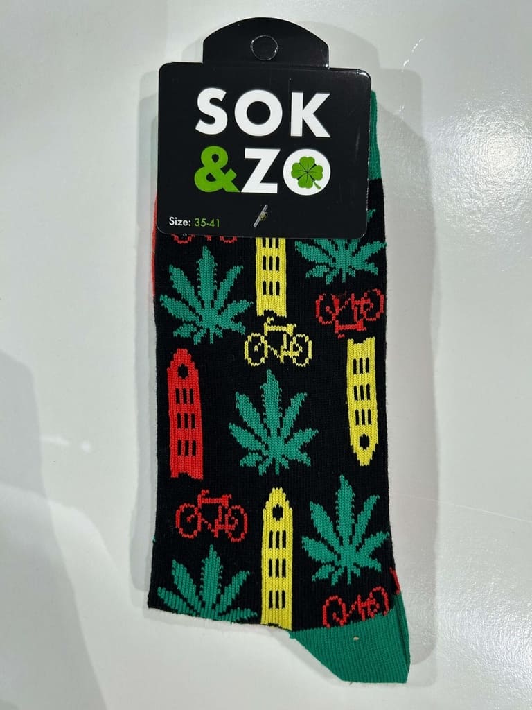 Wiet, Huisje, Fiets – Zwart/Kleuren