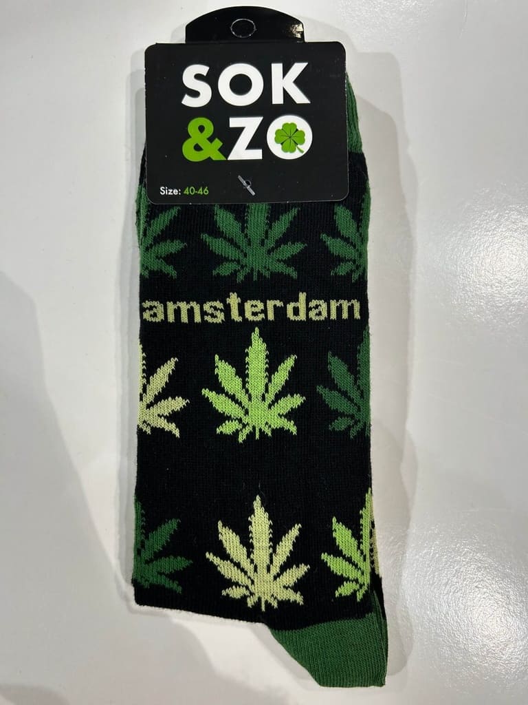 Wietblad Amsterdam – Zwart/Groen