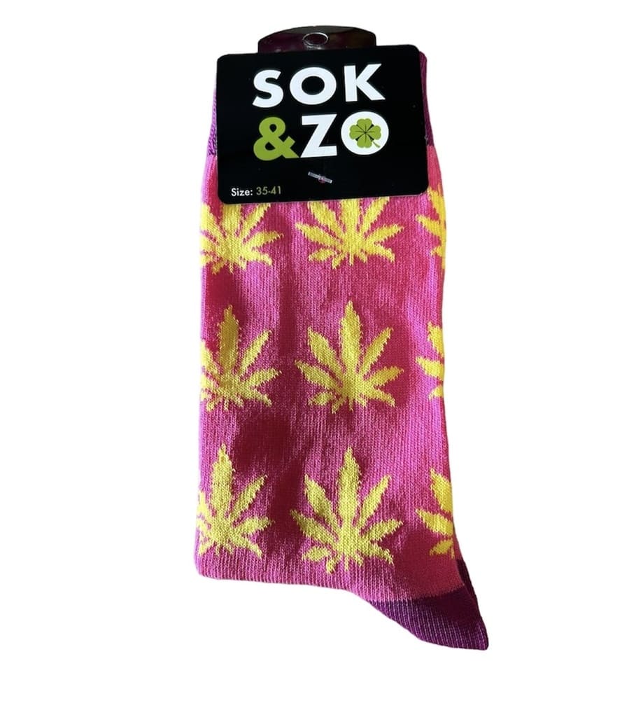 Wietblad – Roze/Geel