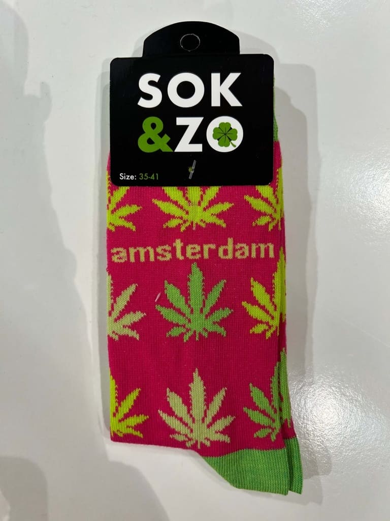 Wietblad Amsterdam – Roze/Groen