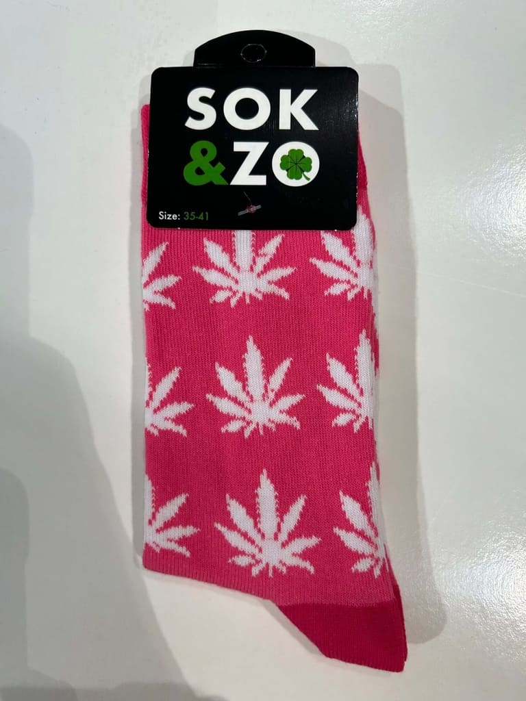 Wietblad – Roze/Wit