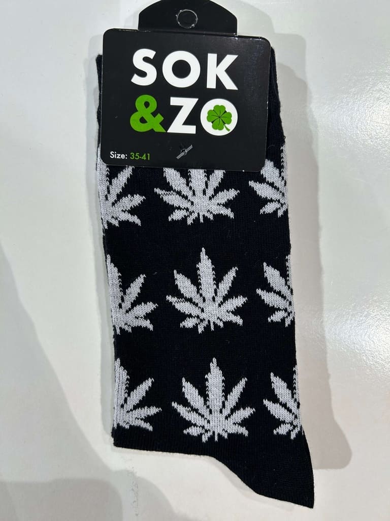 Wietblad – Zwart/Wit